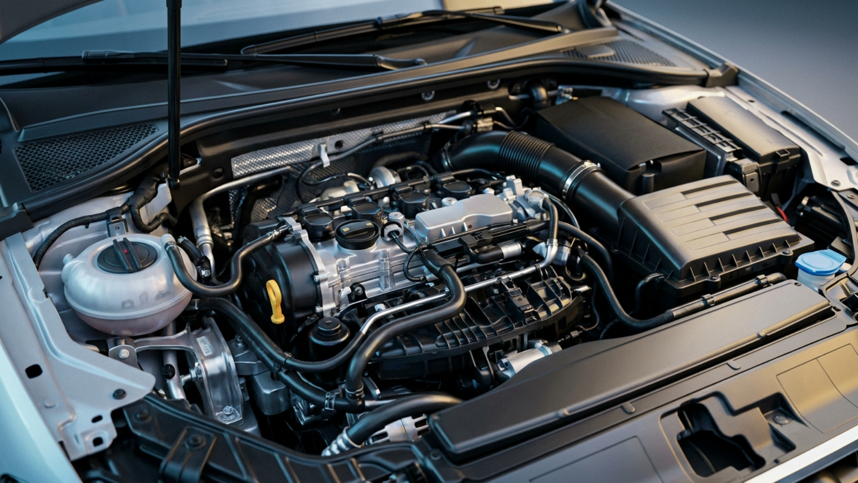 Подкапотное пространство Audi A3, двигатель 1.4 TFSI