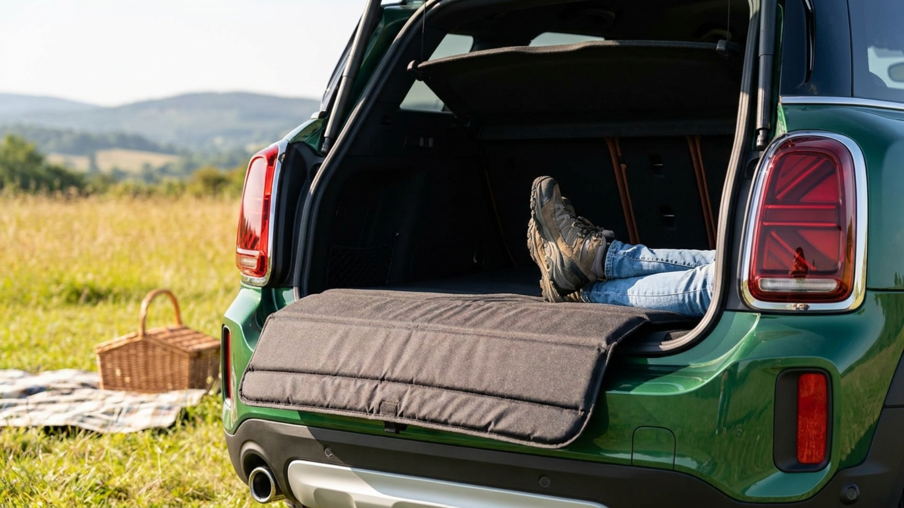 Выдвижная лавочка Picnic Bench в багажнике Mini Countryman F60