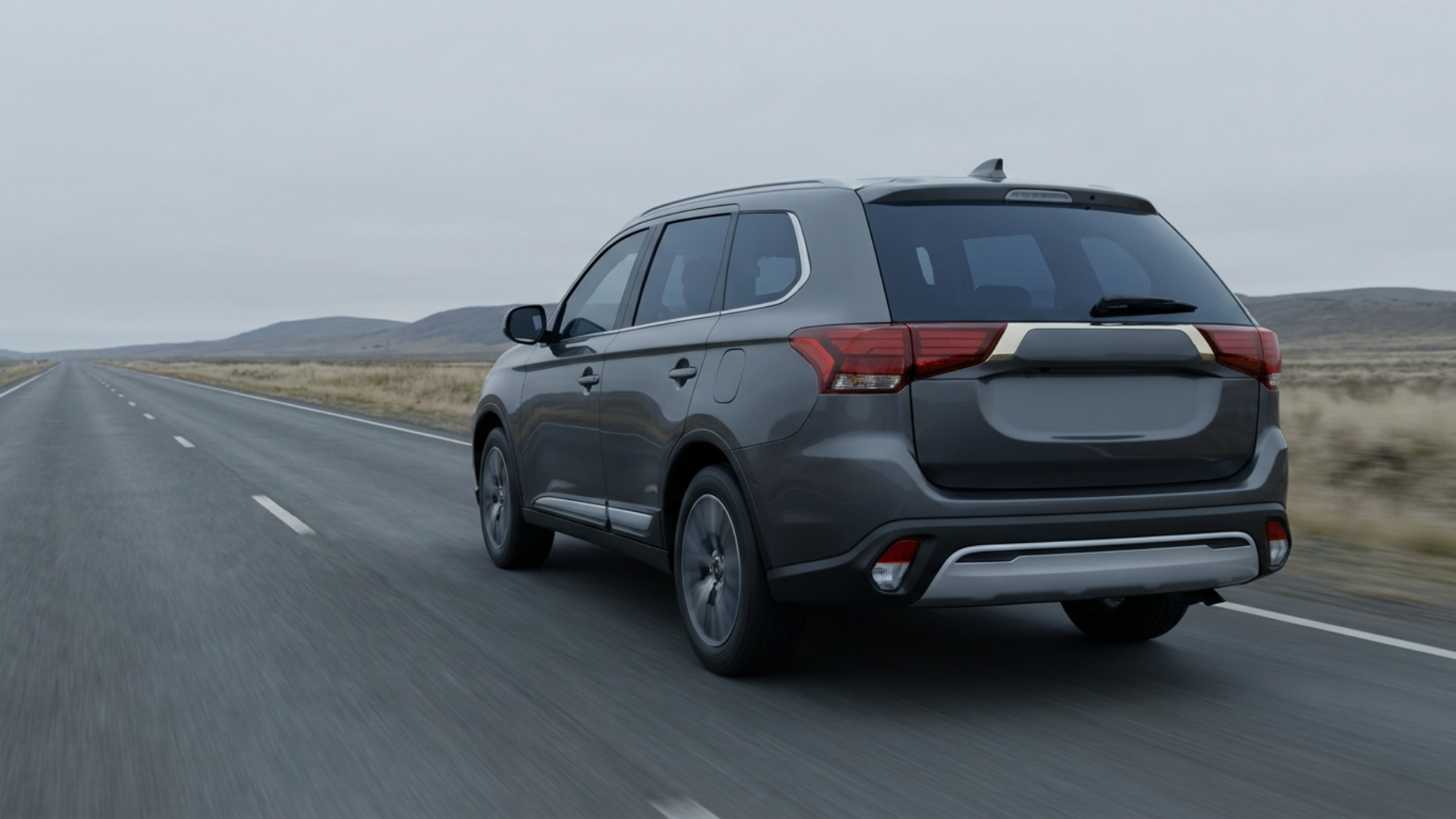 Mitsubishi Outlander GF на длинной трассе на скорости — режим, где грелся вариатор ранних машин
