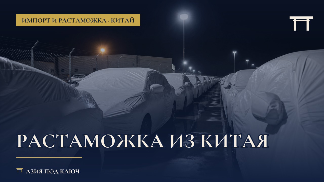 Растаможка авто из Китая 2026: цена и сроки