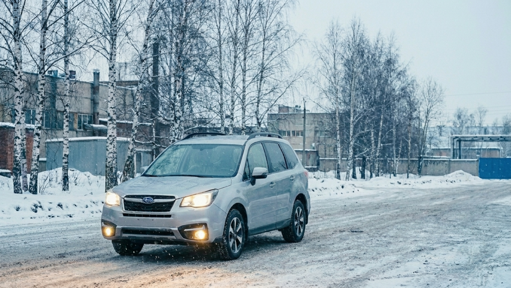 Subaru Forester на автовозе, доставка по России